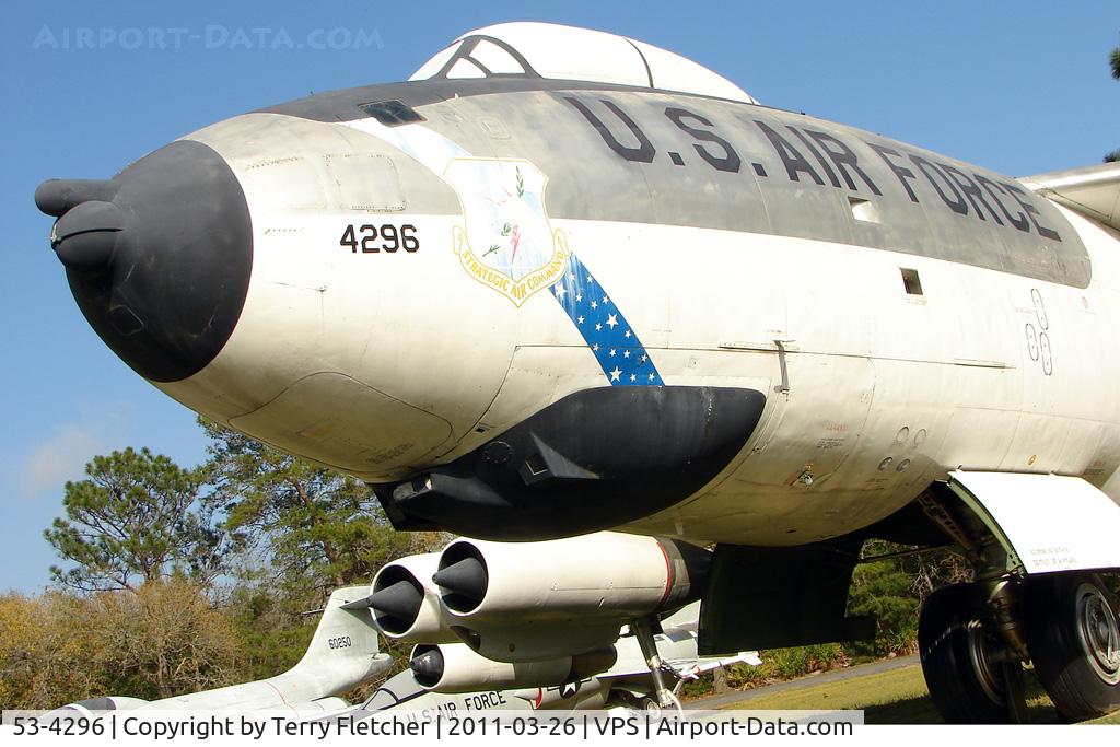 53-4296, 1953 Boeing RB-47H-1-BW Stratojet C/N 4501320, On display at the Air Force Armament Museum at Eglin Air Force Base , Fort Walton , Florida