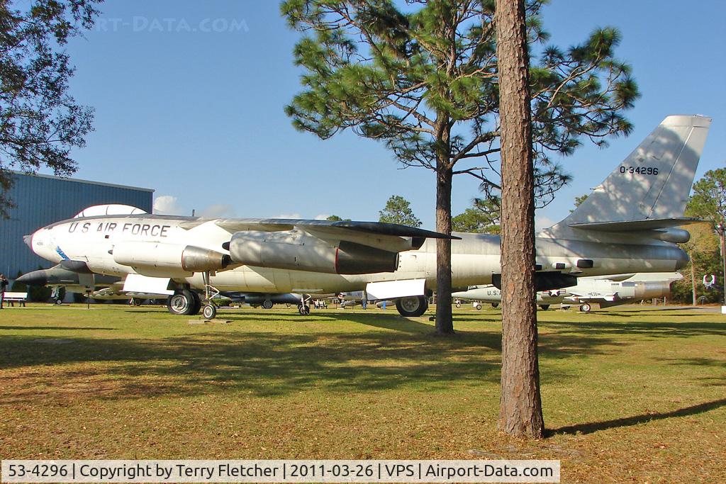53-4296, 1953 Boeing RB-47H-1-BW Stratojet C/N 4501320, On display at the Air Force Armament Museum at Eglin Air Force Base , Fort Walton , Florida