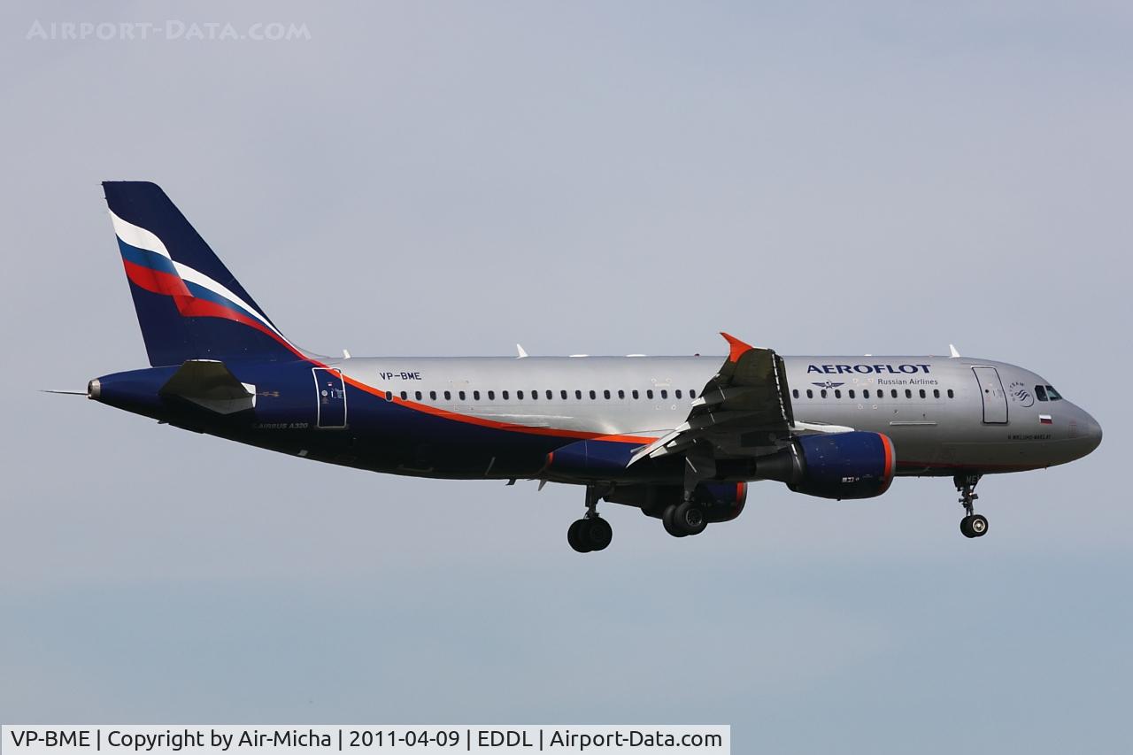 VP-BME, 2008 Airbus A320-214 C/N 3699, Aeroflot, Name: N. Mikluho-Maklay