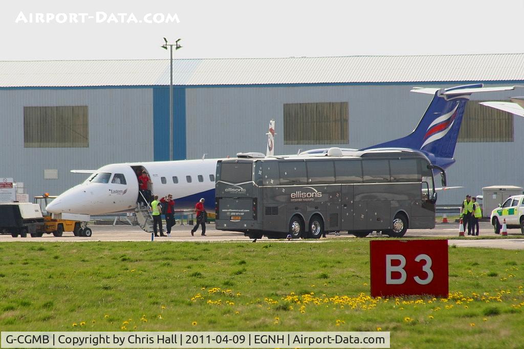 G-CGMB, 2000 Embraer ERJ-135ER (EMB-135ER) C/N 145189, Arsenal FC disembarking from G-CGMB