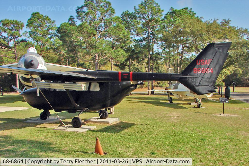 68-6864, 1968 Cessna O-2A Super Skymaster C/N 337M-0153, On display at the Air Force Armament Museum at Eglin Air Force Base , Fort Walton , Florida