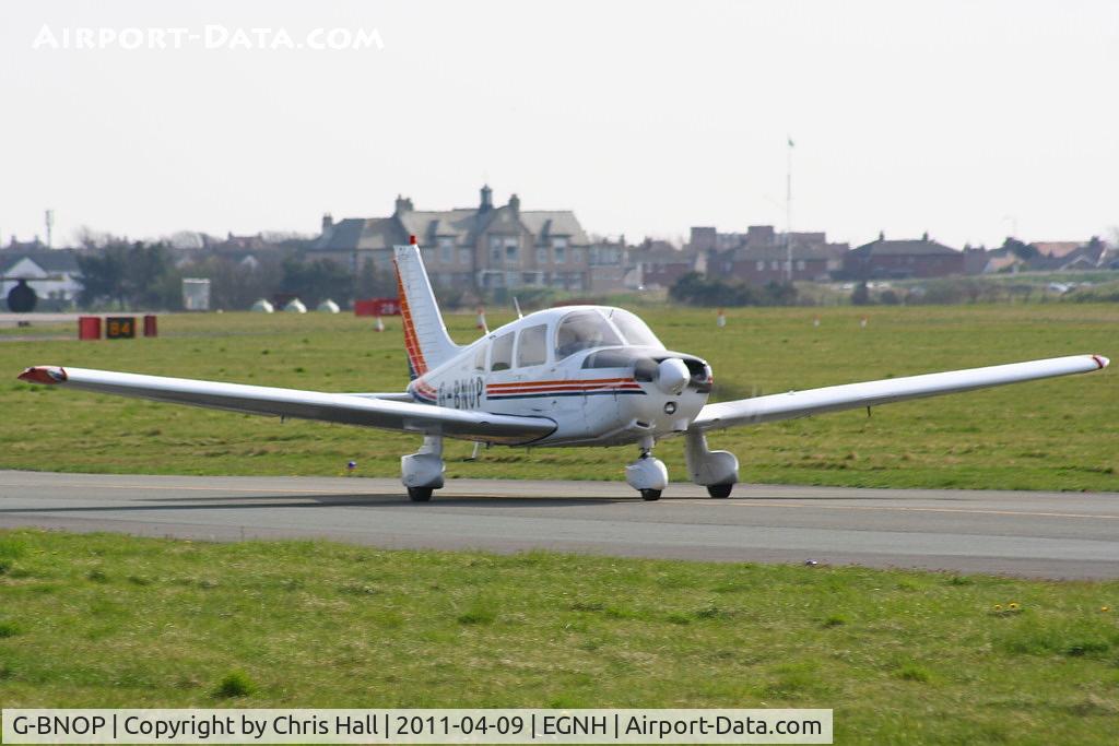 G-BNOP, 1987 Piper PA-28-161 Cherokee Warrior II C/N 2816027, BAE Warton Flying Club