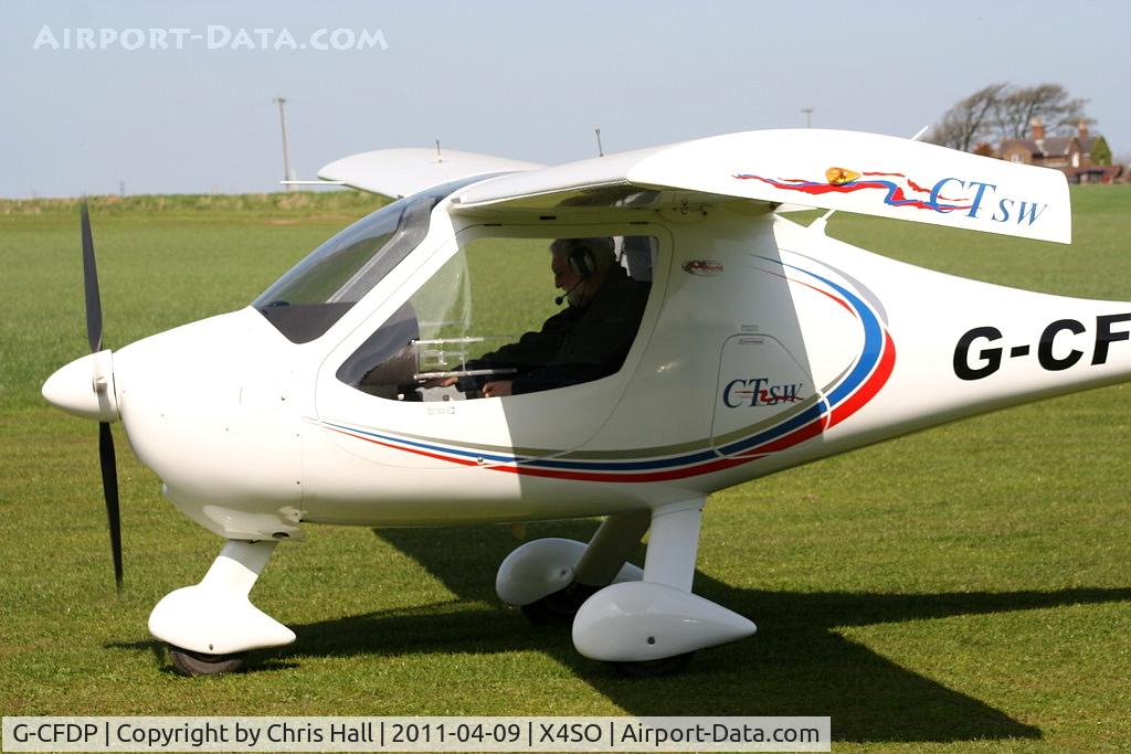 G-CFDP, 2008 Flight Design CTSW C/N 8367, at Ince Blundell microlight field