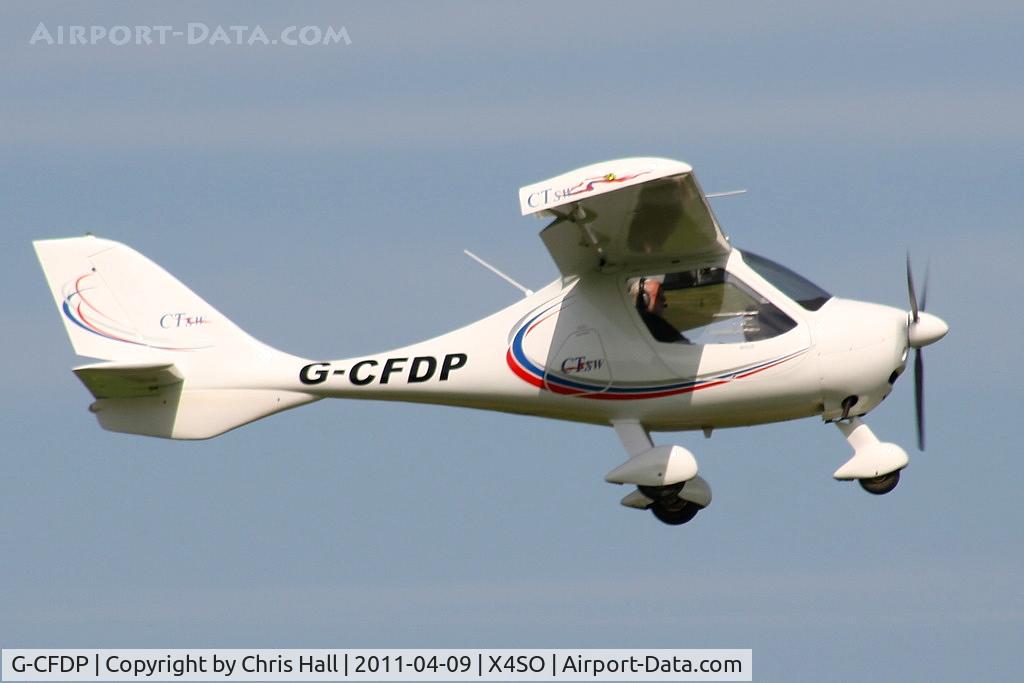 G-CFDP, 2008 Flight Design CTSW C/N 8367, at Ince Blundell microlight field
