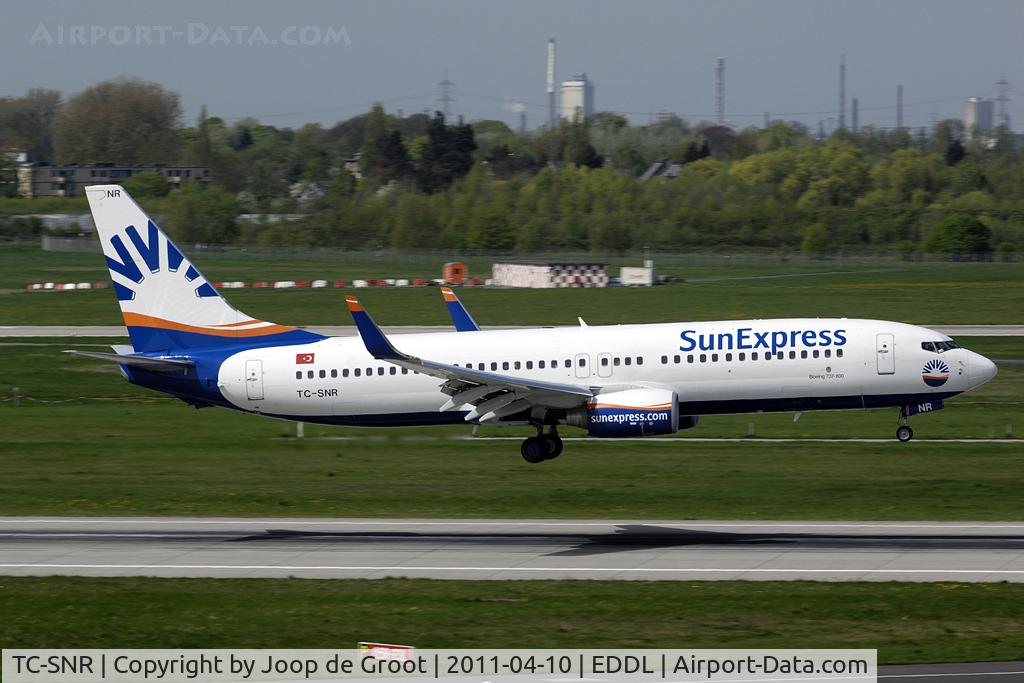 TC-SNR, 2010 Boeing 737-8HC C/N 40754, SunExpress in bright colours
