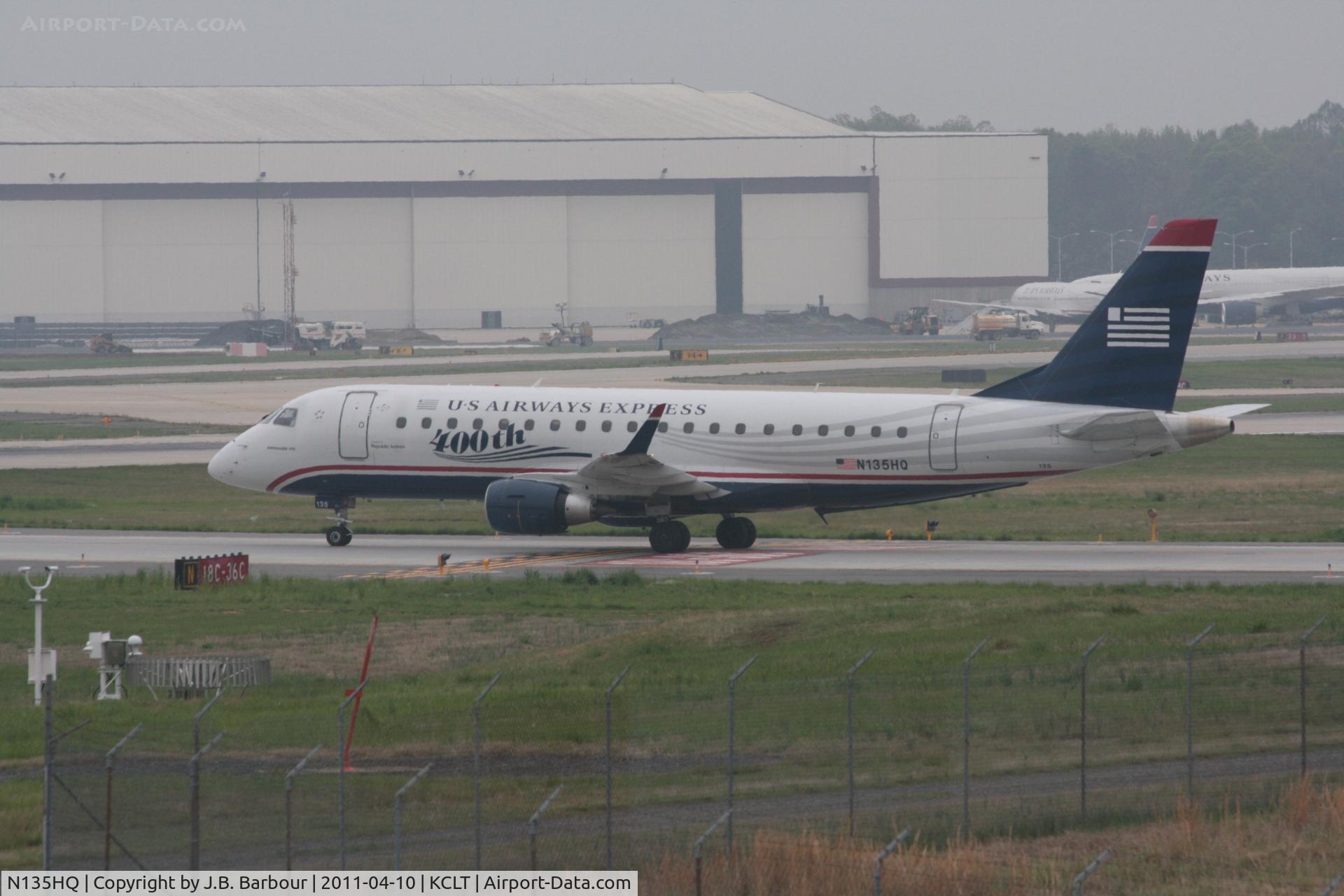 N135HQ, 2008 Embraer 175LR (ERJ-170-200LR) C/N 17000224, Cloud cover was less than 1000 AGL