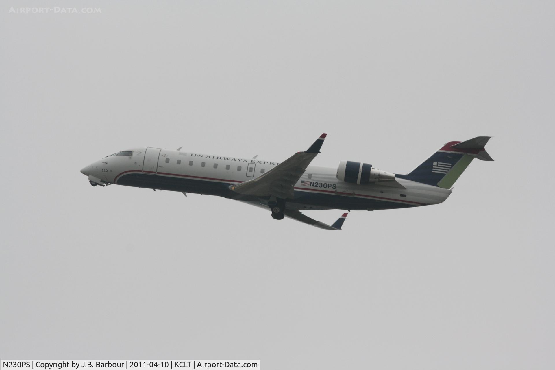 N230PS, 2004 Bombardier CRJ-200ER (CL-600-2B19) C/N 7904, Cloud cover was less than 1000 AGL