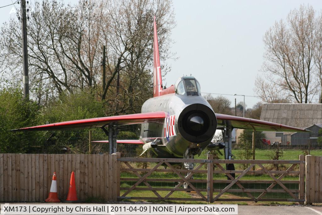 XM173, 1960 English Electric Lightning F.1A C/N 95060, Preserved outside an engineering company in Newton with Scales, Lancashire