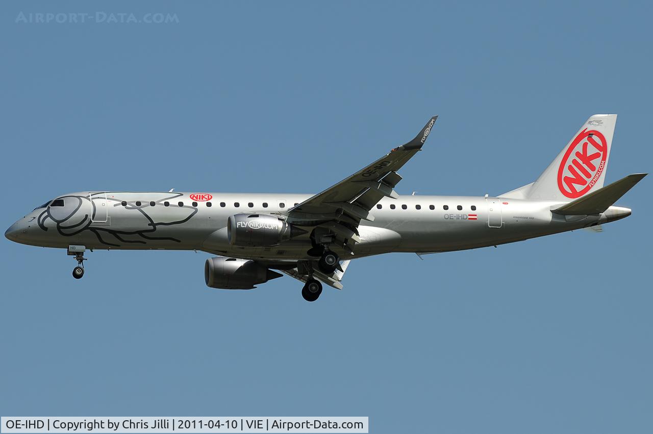 OE-IHD, 2010 Embraer E190 (ERJ-190-100) C/N 19000354, NIKI