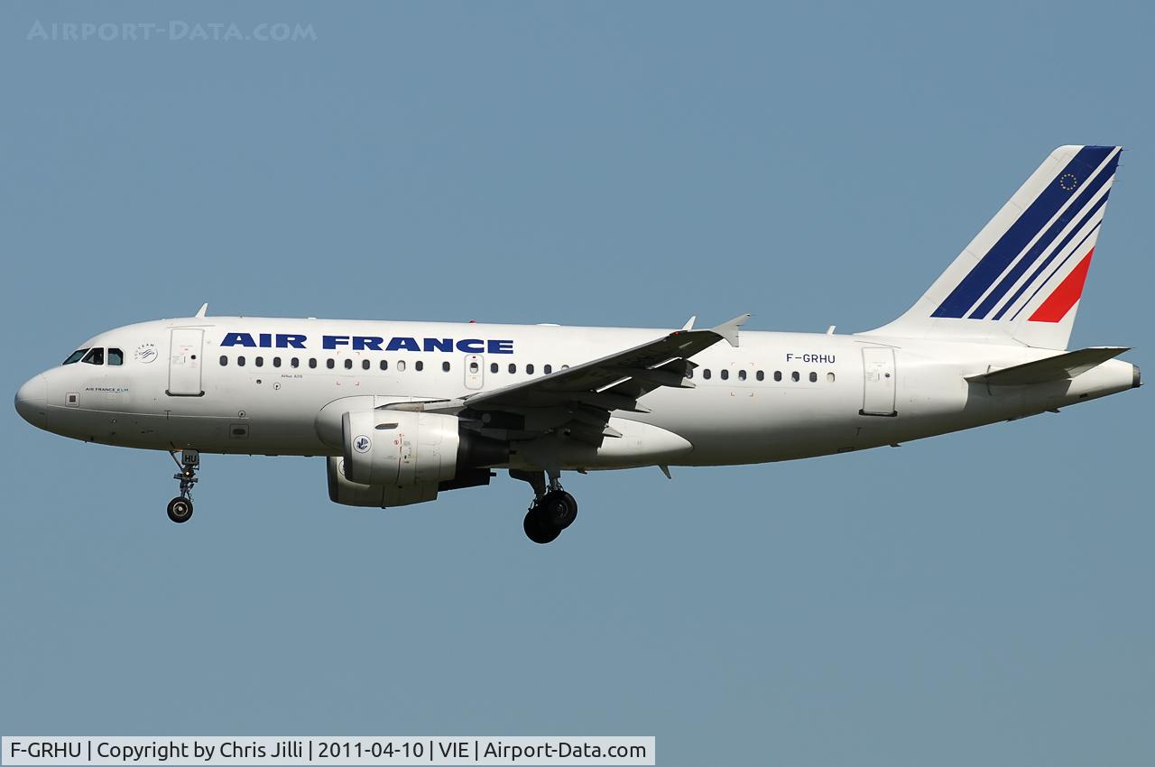 F-GRHU, 2001 Airbus A319-111 C/N 1471, Air France