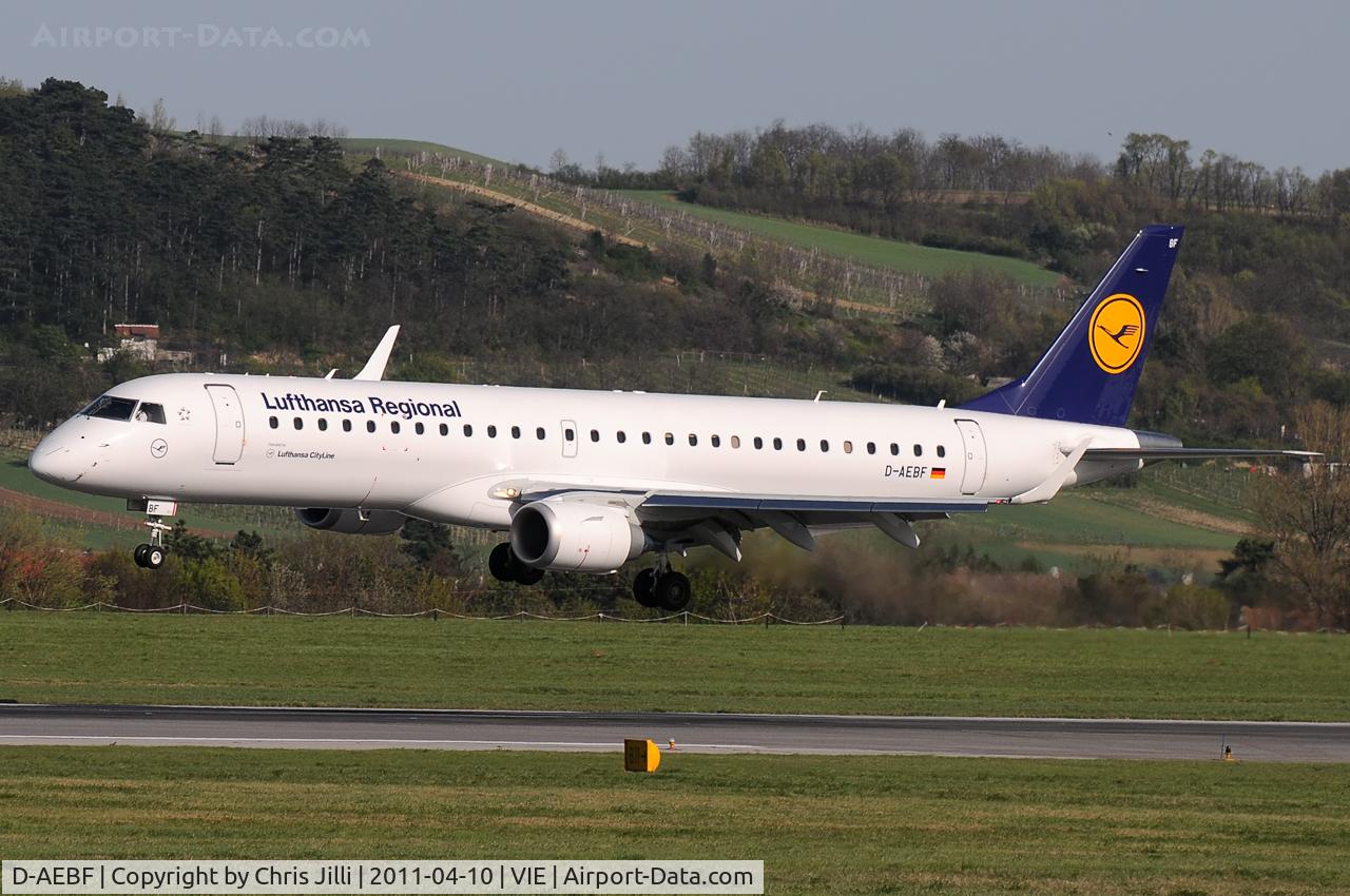 D-AEBF, 2011 Embraer 195LR (ERJ-190-200LR) C/N 19000411, Lufthansa Regional