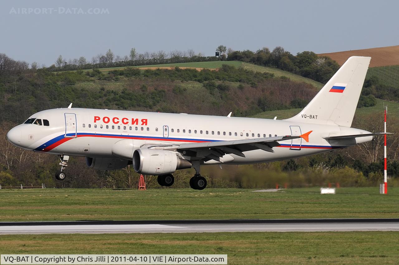 VQ-BAT, 2002 Airbus A319-111 C/N 1876, Rossiya