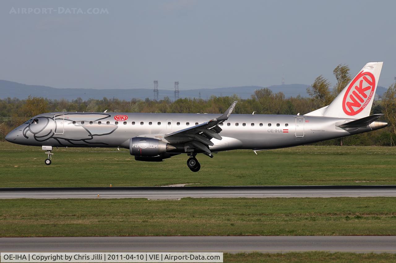 OE-IHA, 2009 Embraer 190LR (ERJ-190-100LR) C/N 19000285, NIKI - overflared