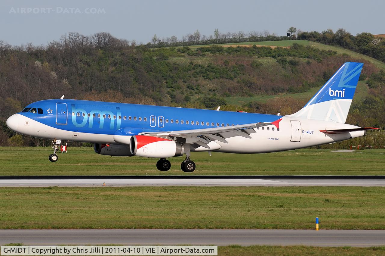 G-MIDT, 2001 Airbus A320-232 C/N 1418, BMI