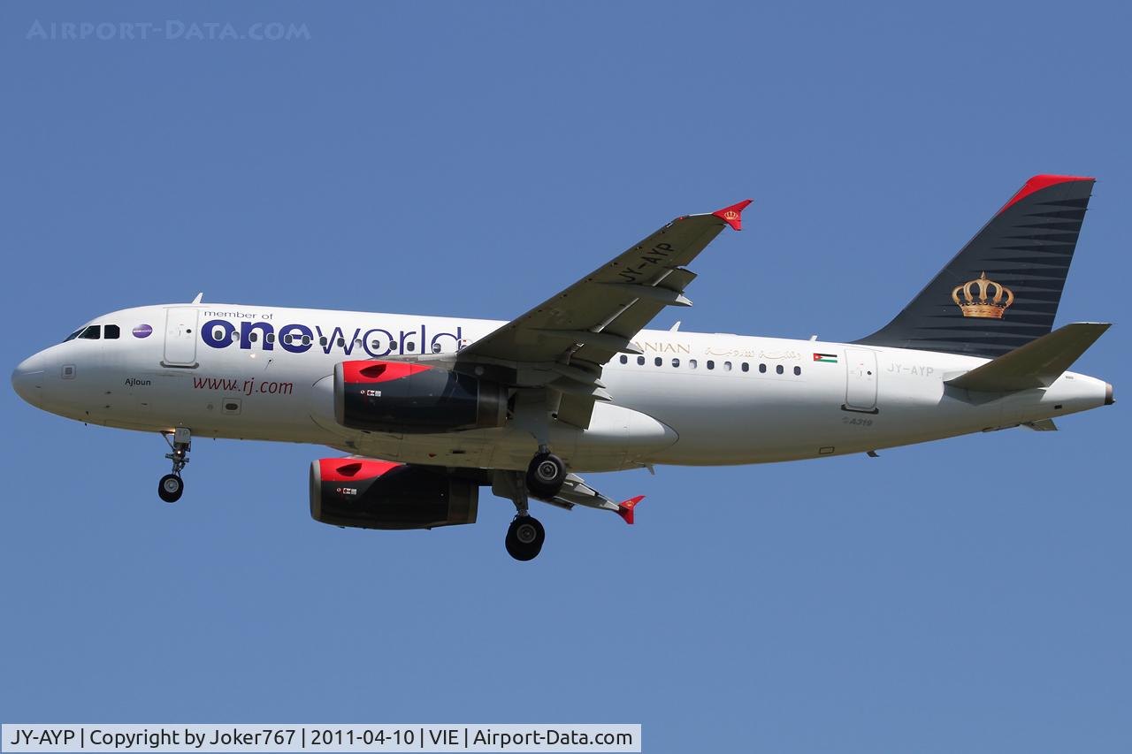 JY-AYP, 2009 Airbus A319-132 C/N 3832, Royal Jordanian