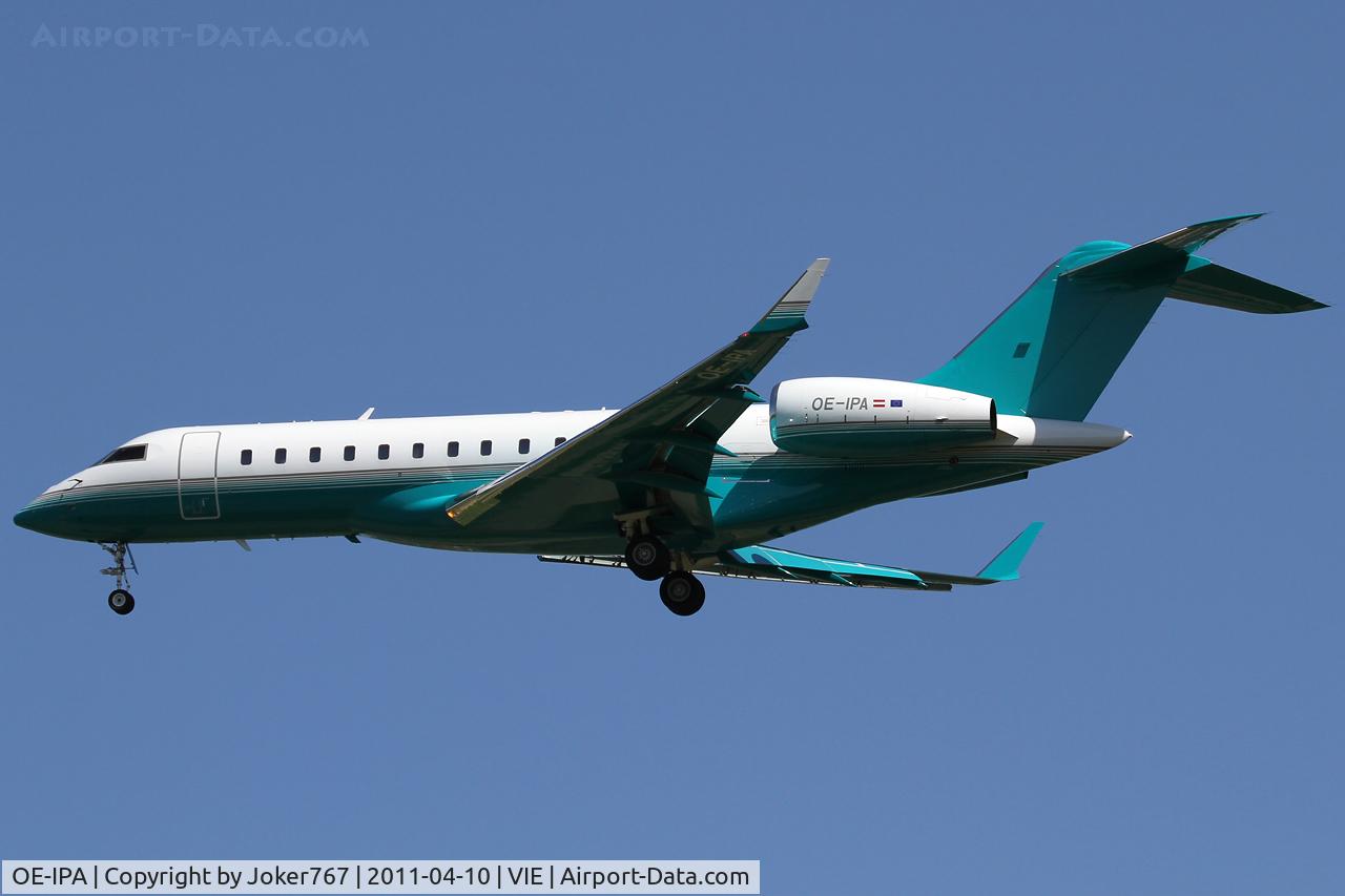 OE-IPA, 2008 Bombardier BD-700-1A10 Global Express XRS C/N 9286, Private