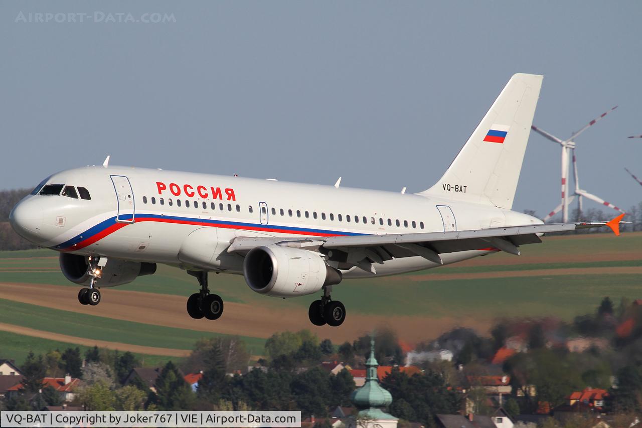 VQ-BAT, 2002 Airbus A319-111 C/N 1876, Rossiya
