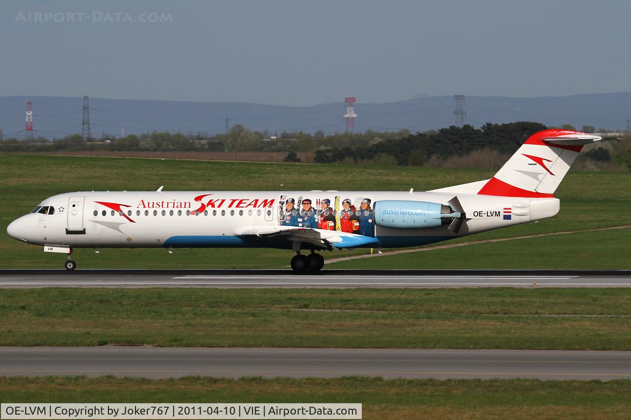 OE-LVM, 1991 Fokker F100 (F-28-0100) C/N 11361, Austrian arrows
