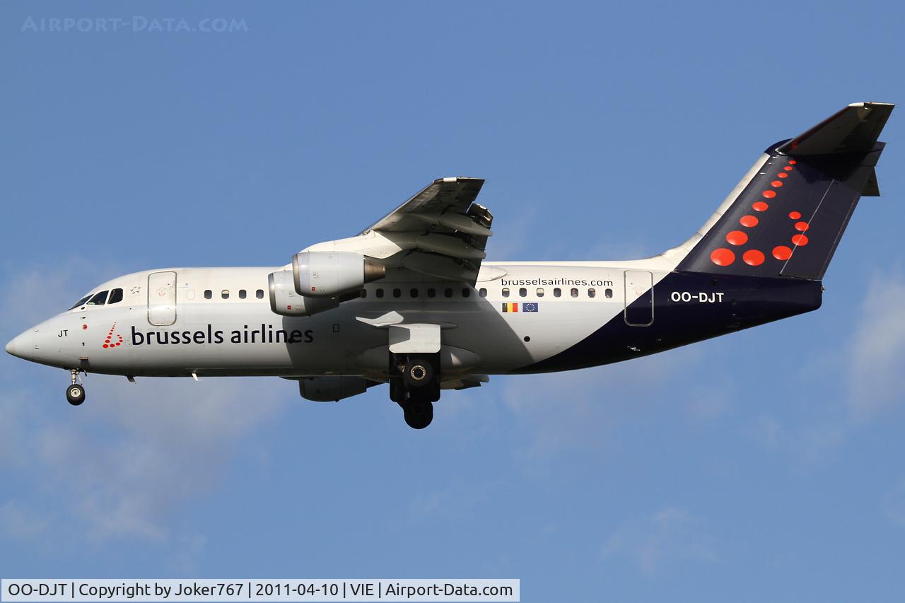 OO-DJT, 1996 British Aerospace Avro 146-RJ85 C/N E.2294, Brussels Airlines