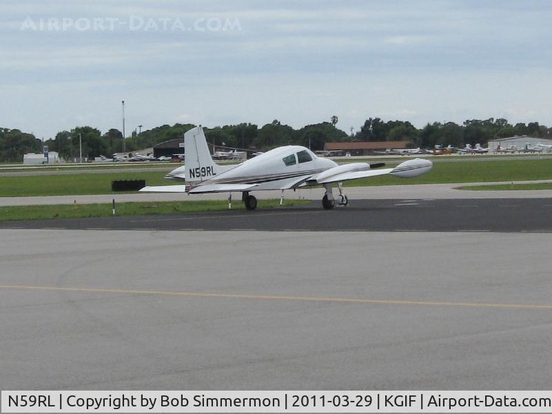 N59RL, 1959 Cessna 310C C/N 35946, On the ramp at Winter Haven, FL