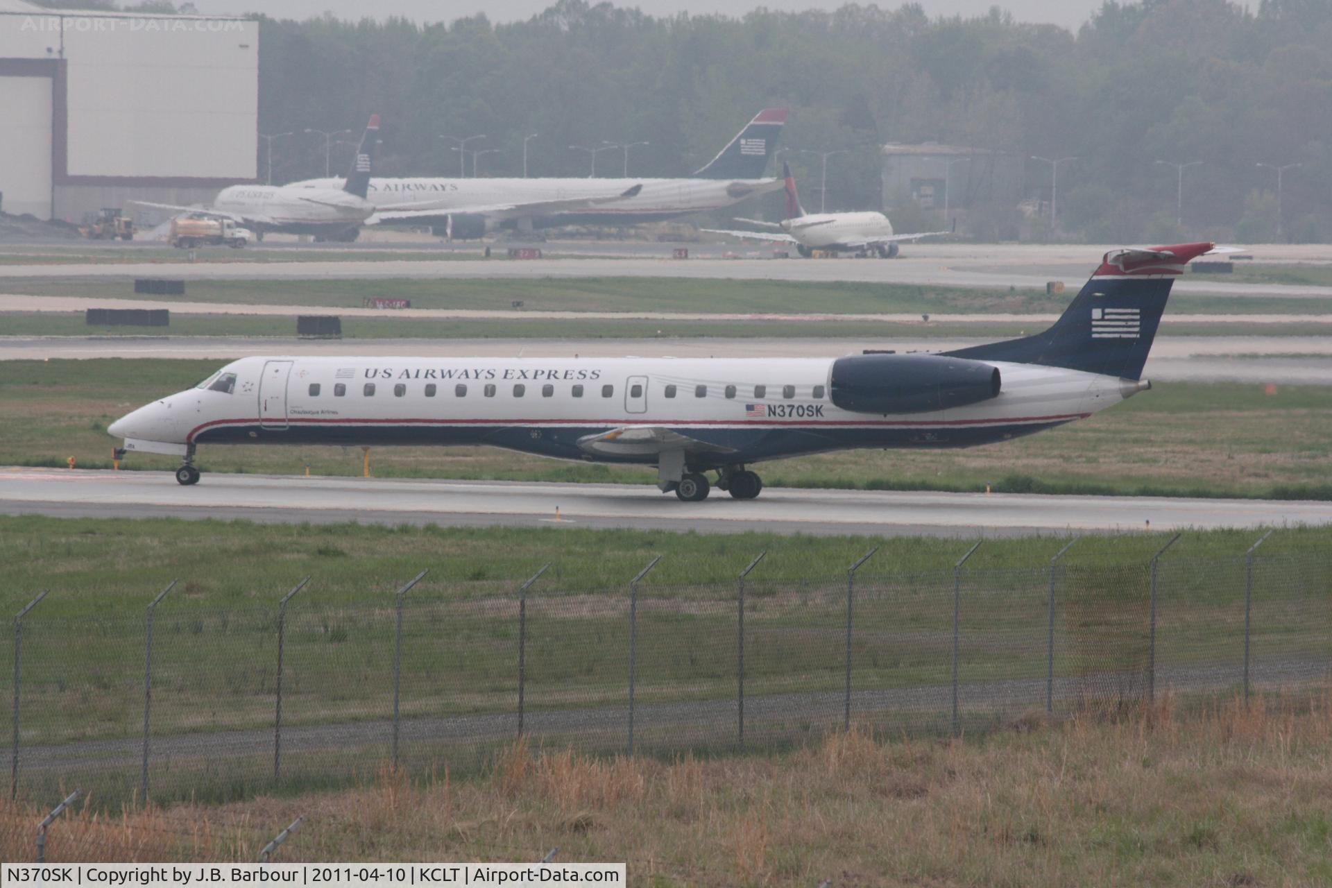 N370SK, 2001 Embraer ERJ-145LR (EMB-145LR) C/N 145515, Cloud cover was less than 1000 AGL