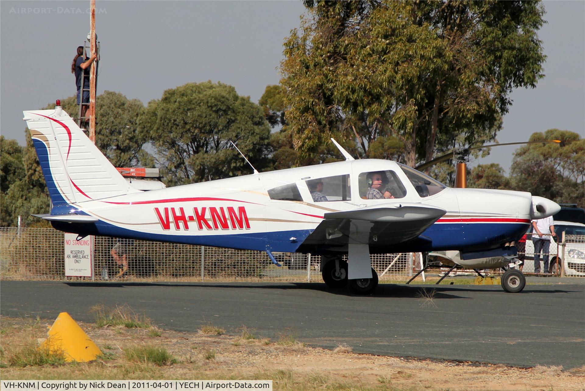 VH-KNM, 1968 Piper PA-28R-180 Cherokee Arrow C/N 28R-30568, YECH AAAA National fly in 2011, Had a nice looking repaint since last year