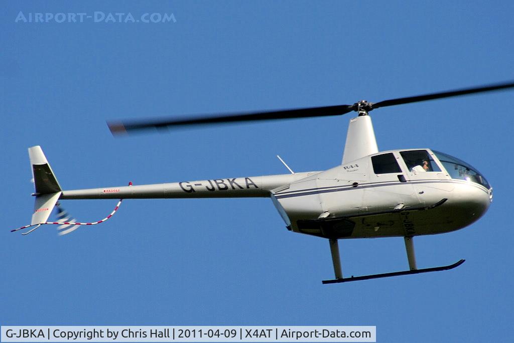 G-JBKA, 2002 Robinson R44 Raven C/N 1175, Ferrying racegoers into Aintree for the 2011 Grand National