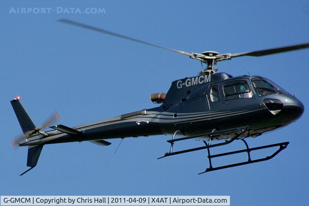 G-GMCM, 2008 Eurocopter AS-350B-3 Ecureuil Ecureuil C/N 4576, Ferrying racegoers into Aintree for the 2011 Grand National