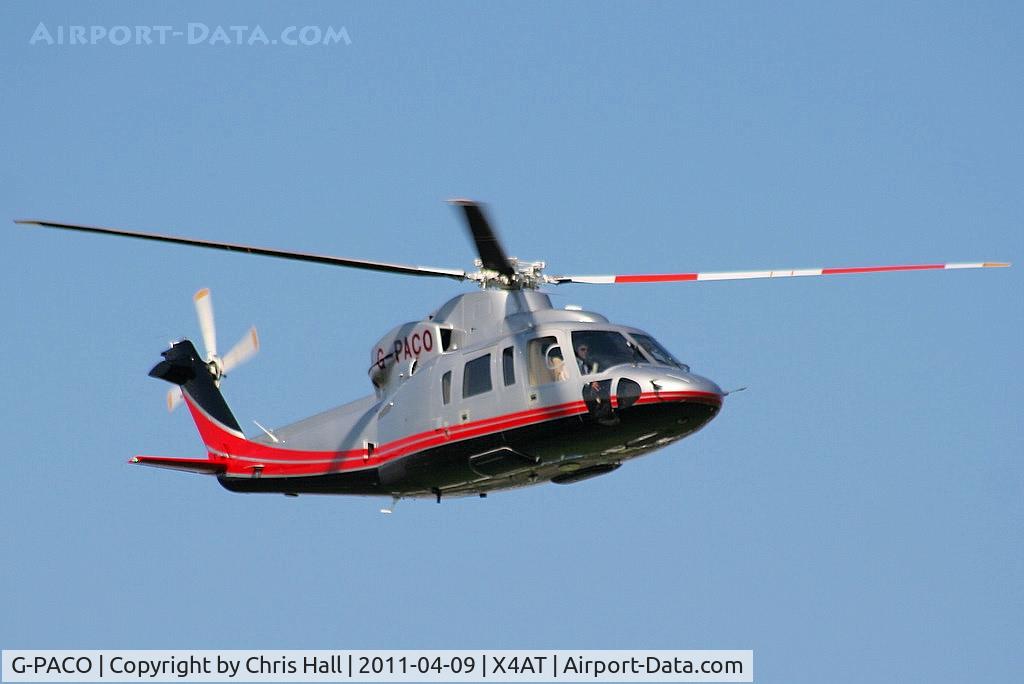 G-PACO, 2009 Sikorsky S-76C C/N 760782, Ferrying racegoers into Aintree for the 2011 Grand National