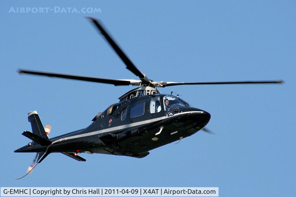 G-EMHC, 2008 Agusta A-109E Power C/N 11721, Ferrying racegoers into Aintree for the 2011 Grand National