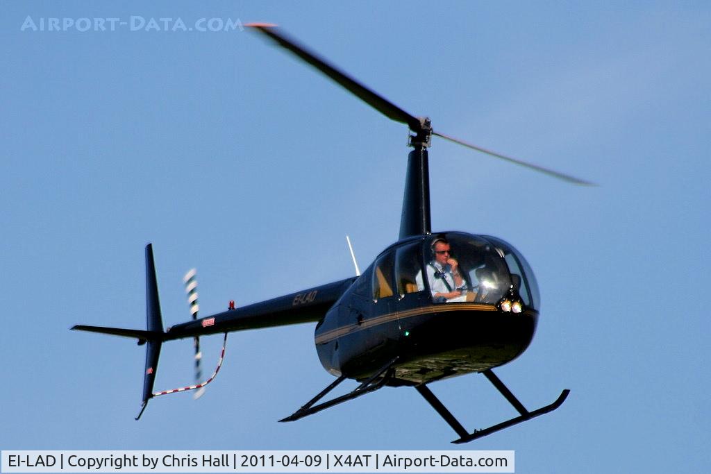 EI-LAD, 2005 Robinson R44 Raven II C/N 10779, Ferrying racegoers into Aintree for the 2011 Grand National