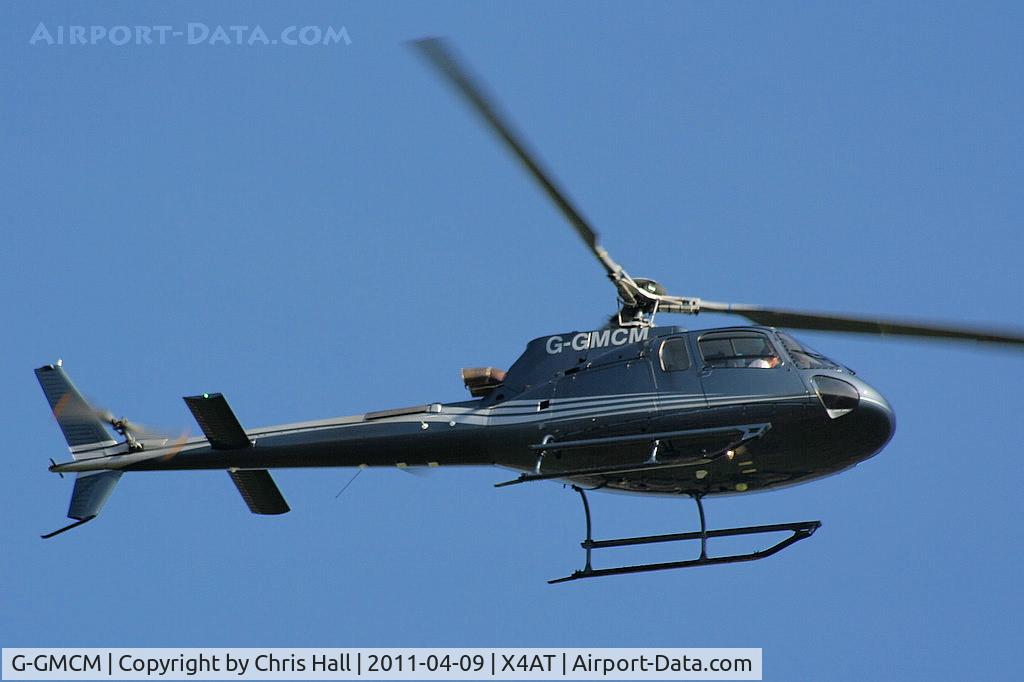 G-GMCM, 2008 Eurocopter AS-350B-3 Ecureuil Ecureuil C/N 4576, Ferrying racegoers into Aintree for the 2011 Grand National