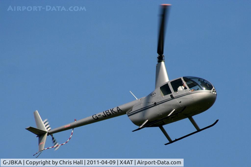 G-JBKA, 2002 Robinson R44 Raven C/N 1175, Ferrying racegoers into Aintree for the 2011 Grand National