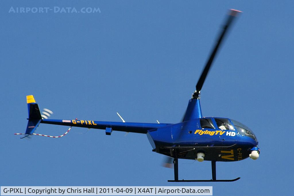 G-PIXL, 2006 Robinson R44 Raven II C/N 11221, camera ship for the 2011 Grand National at Aintree