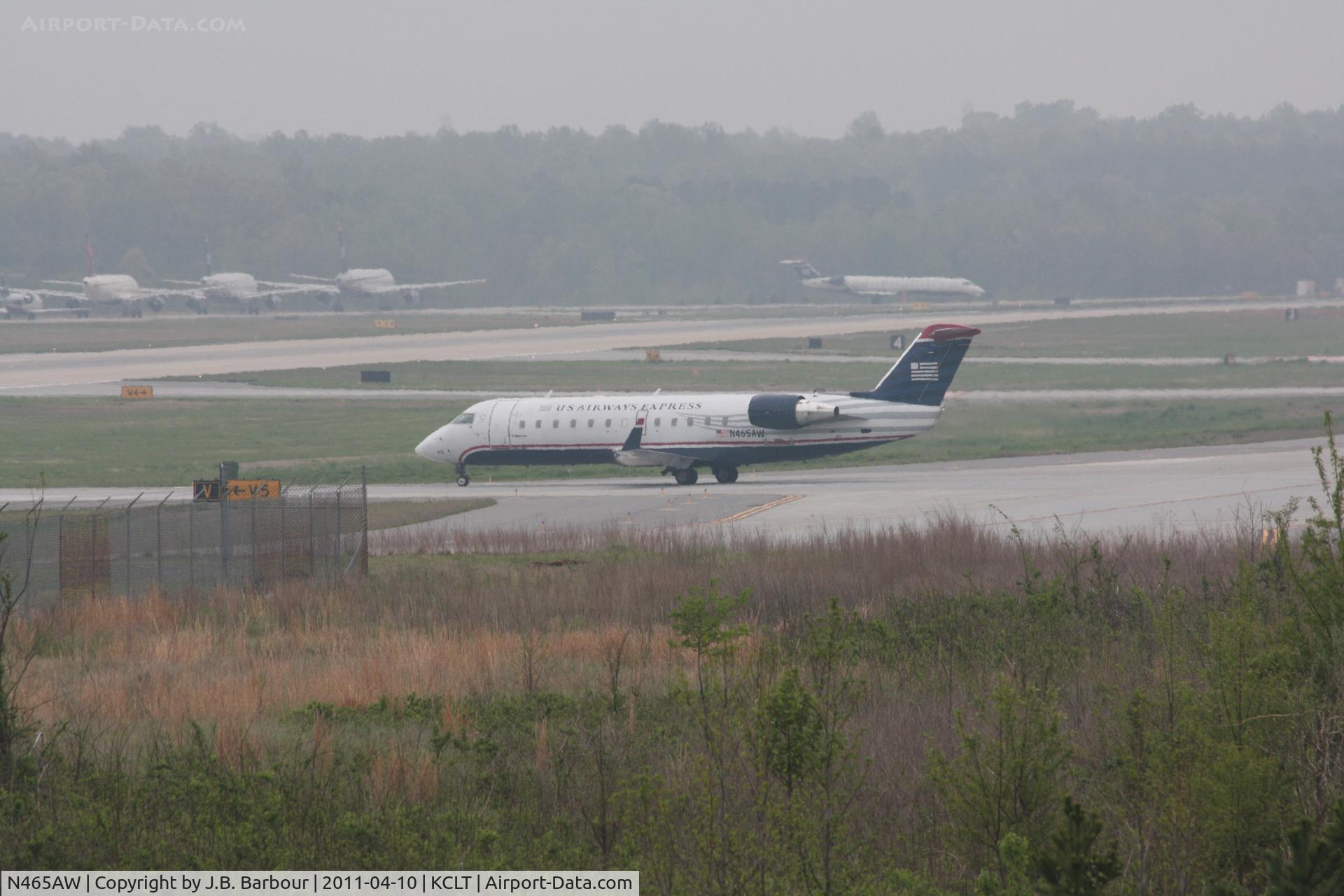 N465AW, 2004 Bombardier CRJ-200LR (CL-600-2B19) C/N 7893, Cloud cover less than 1000 AGL