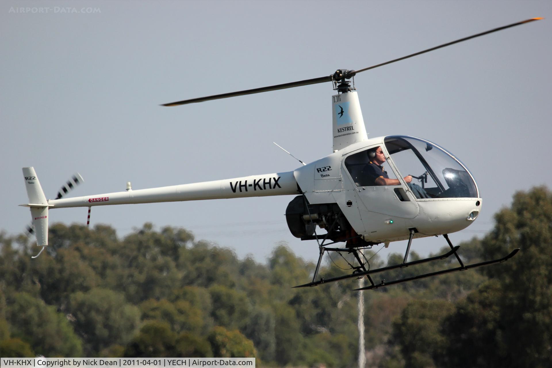 VH-KHX, 1990 Robinson R22 BETA C/N 1328, YECH AAAA national fly in 2011