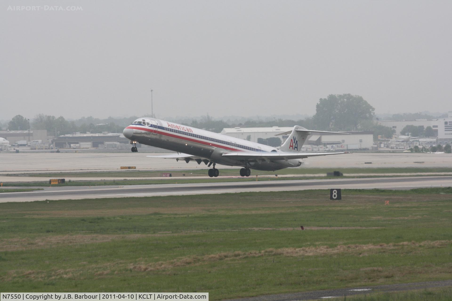 N7550, 1991 McDonnell Douglas MD-82 (DC-9-82) C/N 53032, Cloud cover less than 1000 AGL