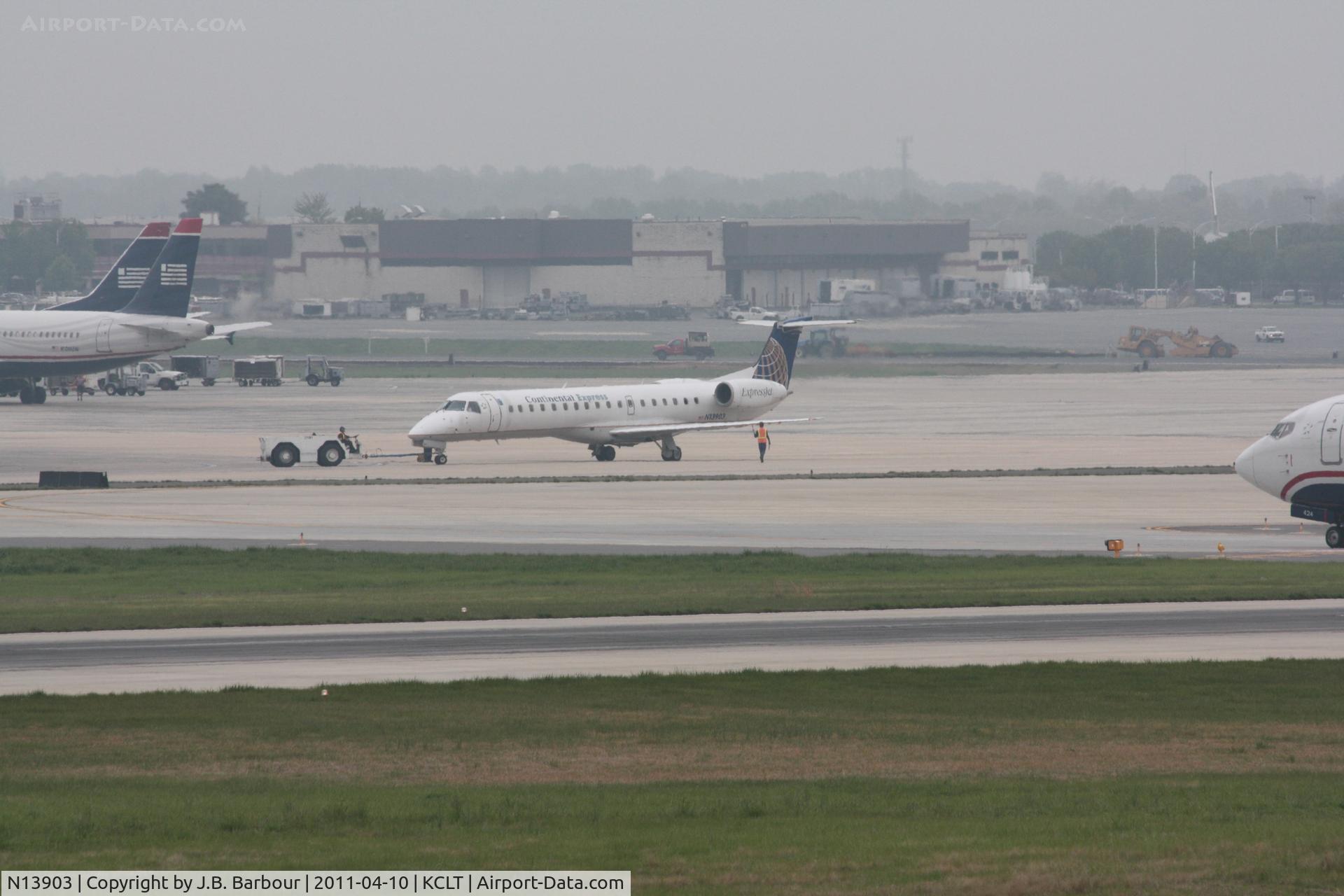 N13903, 2001 Embraer ERJ-145LR (EMB-145LR) C/N 145479, Cloud cover less than 1000 AGL