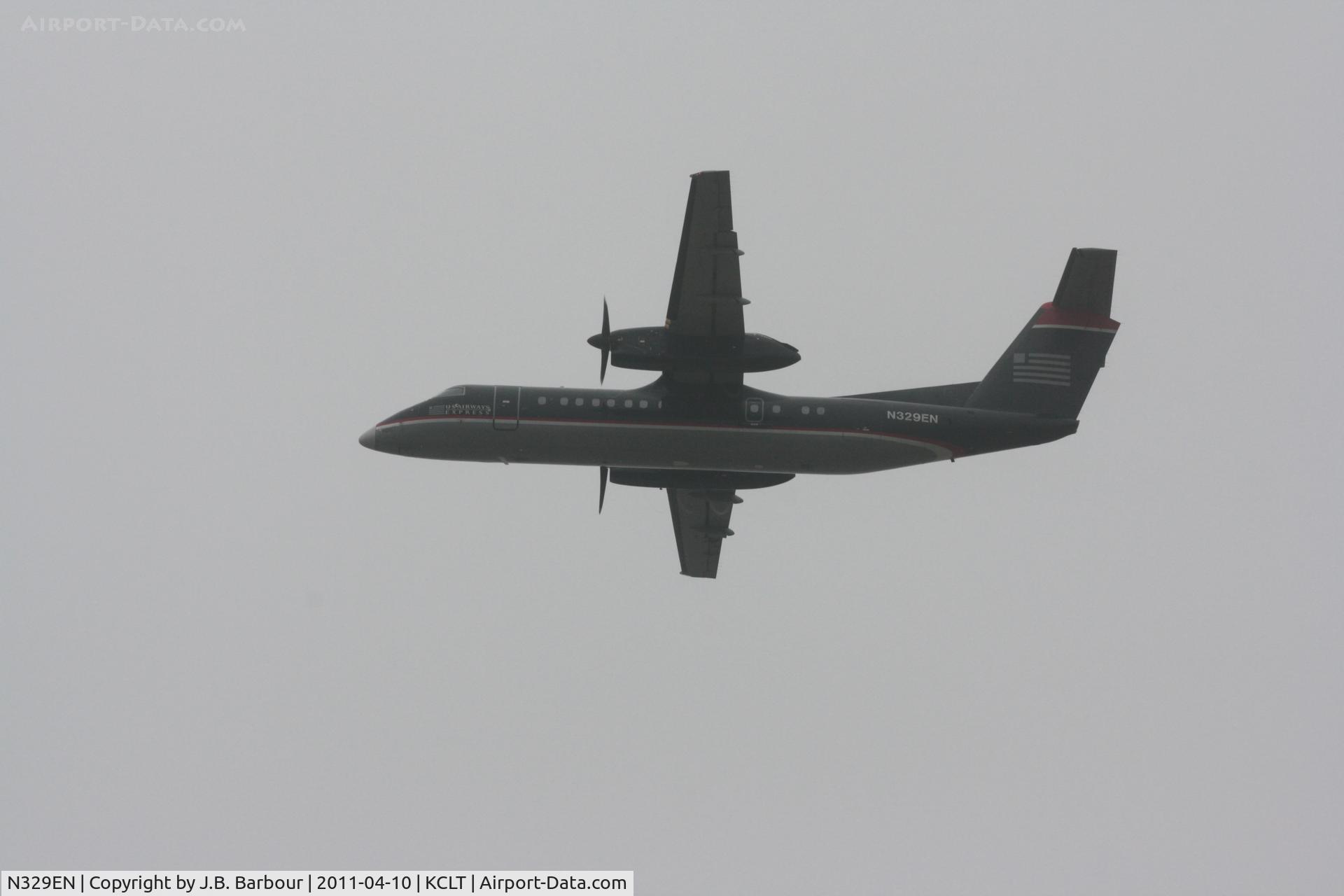 N329EN, 1991 De Havilland Canada DHC-8-311 Dash 8 C/N 290, Cloud cover less than 1000 AGL