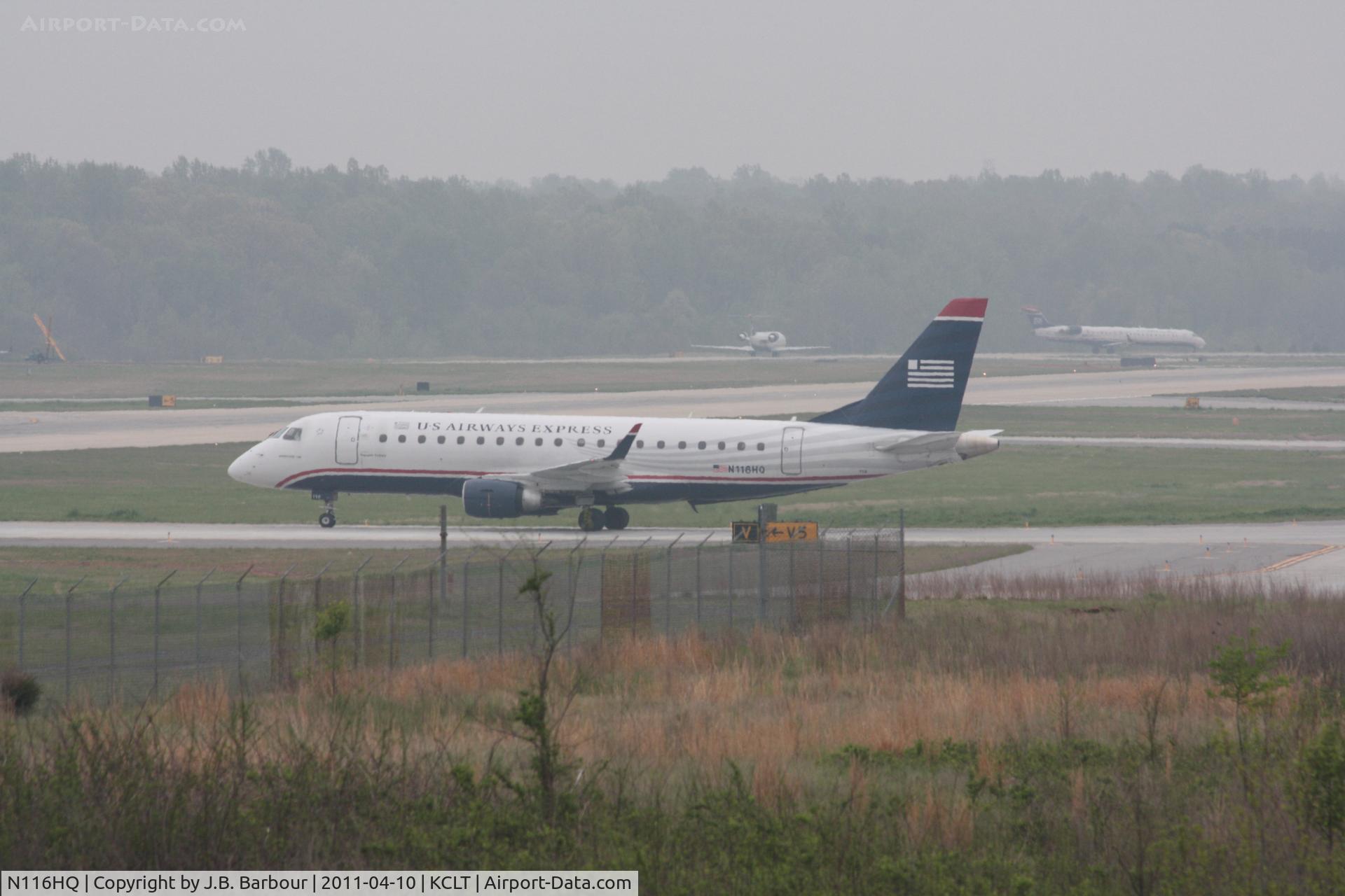 N116HQ, 2007 Embraer 175LR (ERJ-170-200LR) C/N 17000183, Cloud cover less than 1000 AGL
