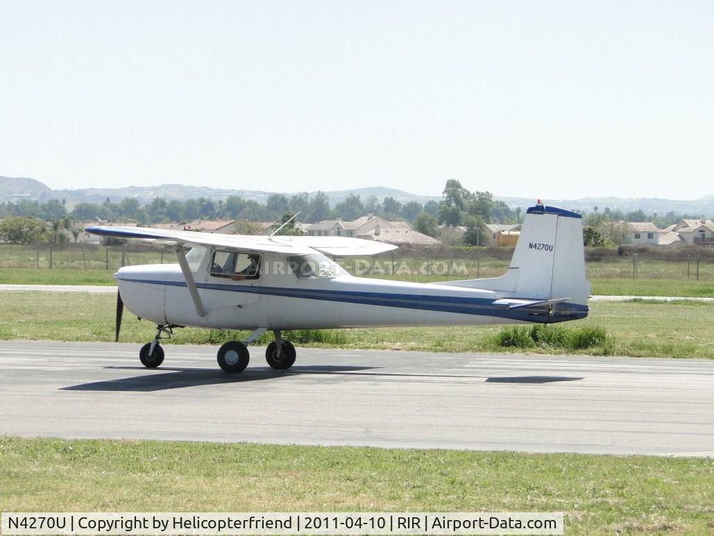 N4270U, 1963 Cessna 150D C/N 15060270, Taxiing for take off