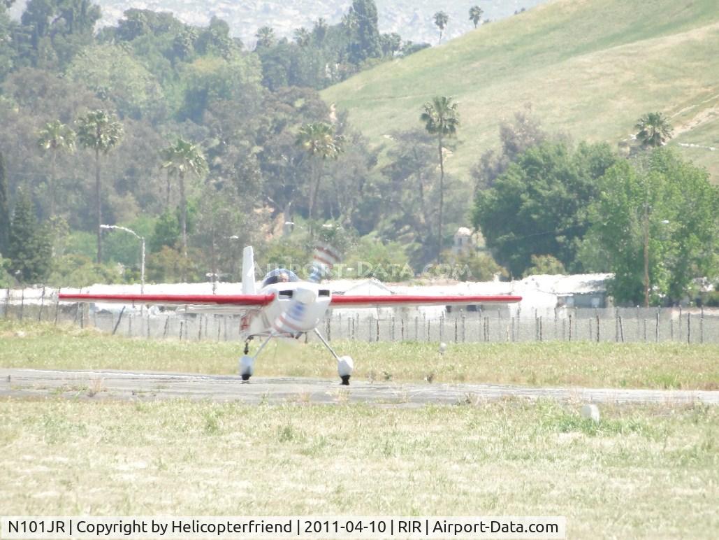 N101JR, 1997 Rust Jim ACRO ONE C/N R-1, Starting take off roll, tail wheel up