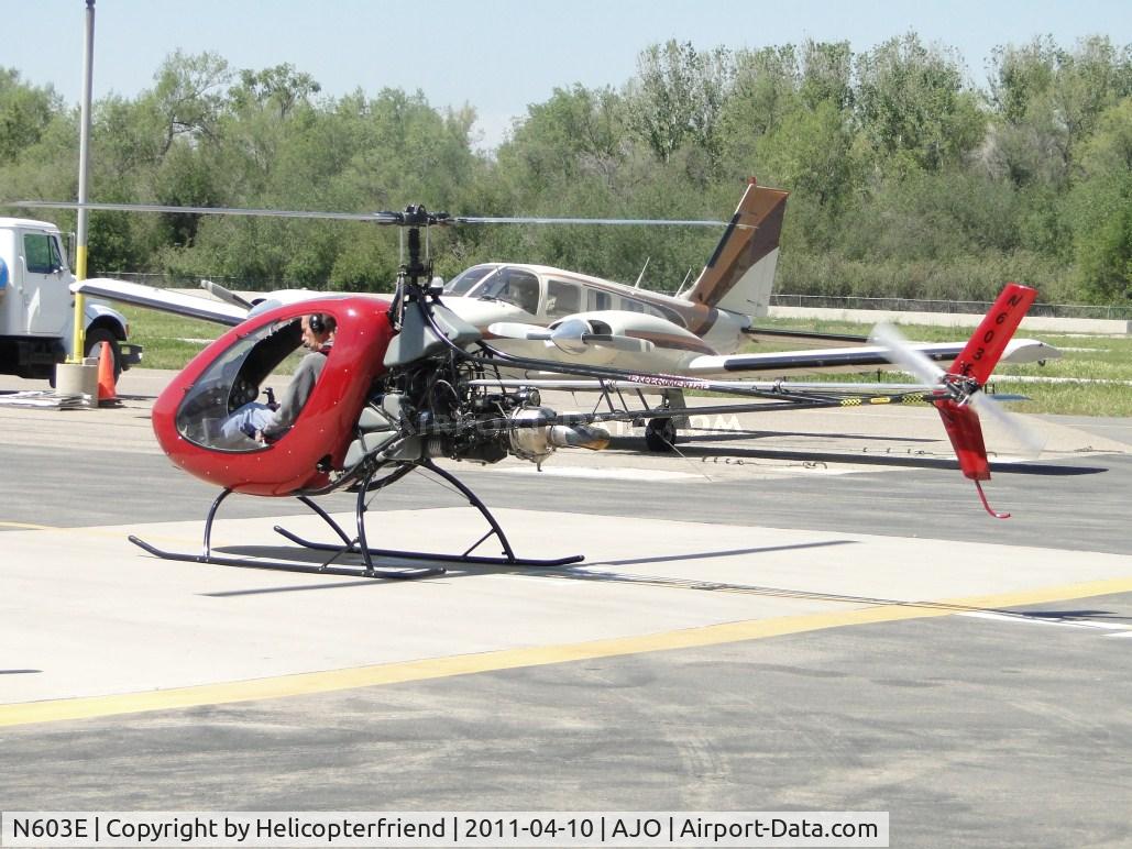 N603E, 2004 Eagle R & D Helicycle C/N 82122Y, Setting it down at fuel station, you could hear the turbine whinning
