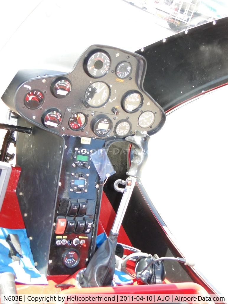 N603E, 2004 Eagle R & D Helicycle C/N 82122Y, Cockpit area