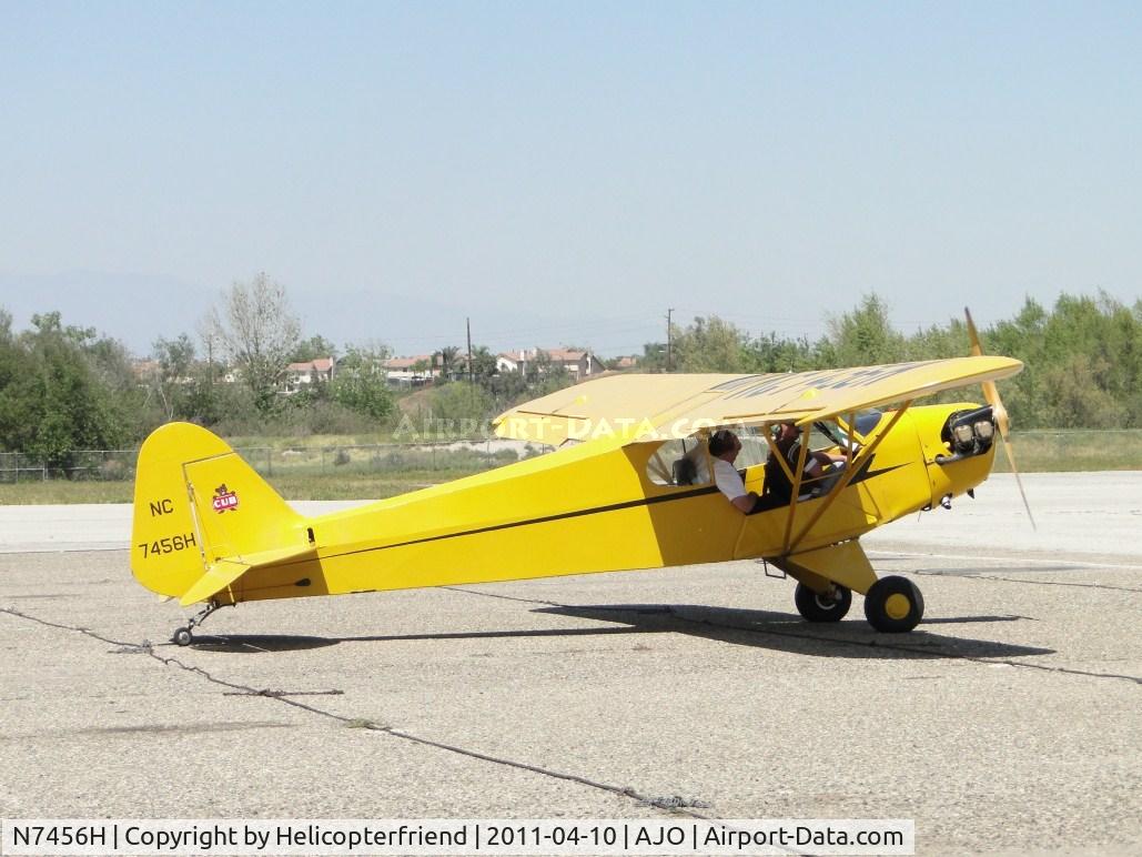 N7456H, 1946 Piper J3C-65 Cub C/N 20722, Waiting their turn for take off
