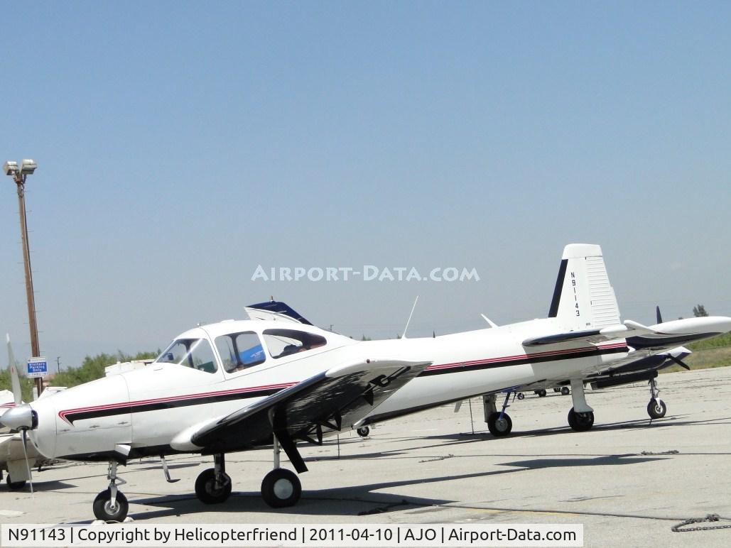 N91143, 1946 North American Navion C/N NAV-4-36, Parked waiting for pilot to return