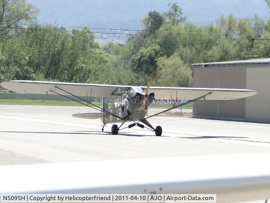 N5095H, 1949 Piper PA-11 Cub Special C/N 11-991, Taxiing towards the runway