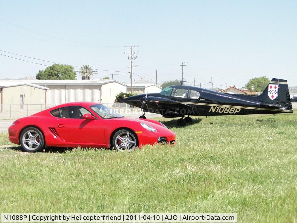 N1088P, 1954 Piper PA-23 C/N 23-97, Parked in the grass with a red companion