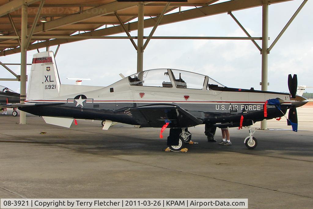 08-3921, 2008 Raytheon T-6A Texan II C/N PT-480, At Tyndall AFB - 2011 Gulf Coast Salute Show