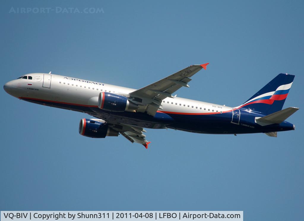 VQ-BIV, 2011 Airbus A320-214 C/N 4649, Taking off rwy 32R on delivery flight...